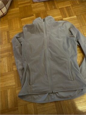 The North Face Women's Light Gray Fleece Full-Zip Jacket